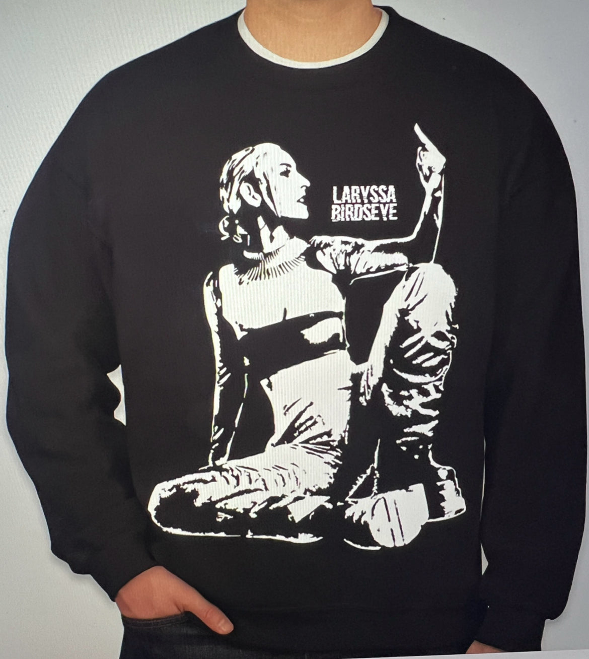 Laryssa Birdseye Crewneck Jerzee Sweatshirt